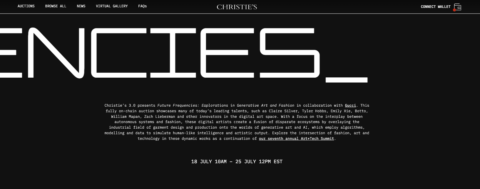 GUCCI（NFTオークション）