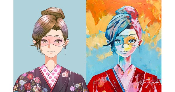 XANAのAI NFTアバターを元に現代アーティストKOGAKENがGINZA SIXで展示会を開催