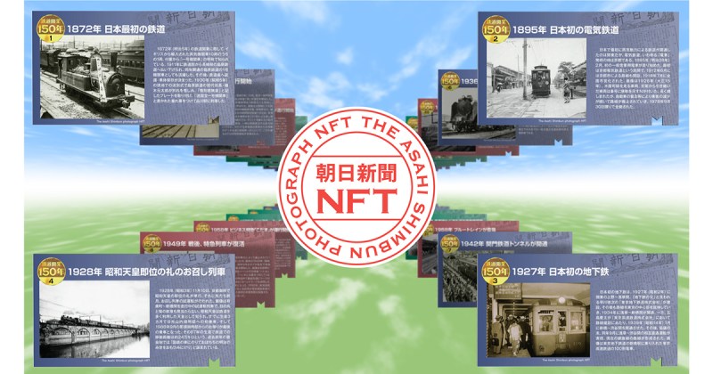 「Rakuten NFT」において、朝日新聞社が提供する鉄道の報道写真を使用したNFTが2月27日（月）17時より順次発売決定