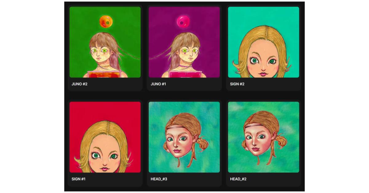 イラストレーター「HAJIME YOSHIMOTO」、新作NFTコレクションを公開。女性をモチーフに独自のタッチで表現した合計7種の作品をNFTアートとしてRaribleで販売開始。