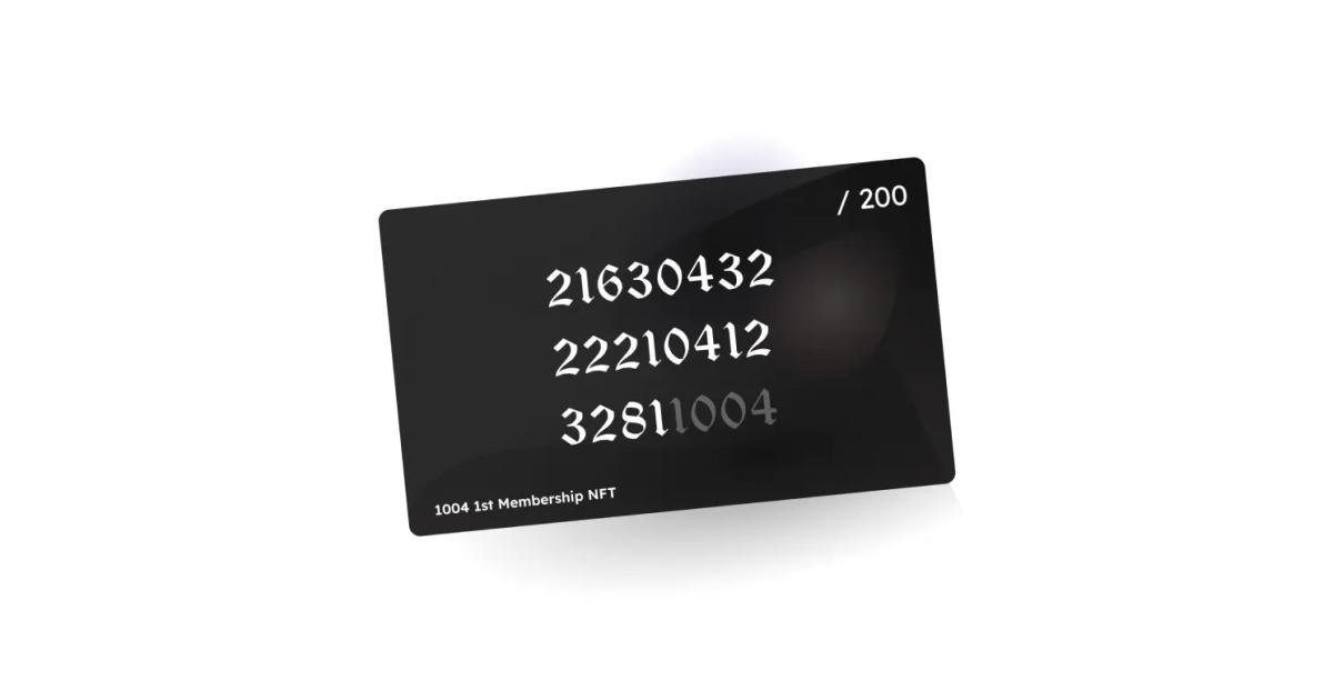【株式会社1004×MikoSea株式会社】NFTコミュニティ「1004 1st Membership NFT」が4/6より発売開始！