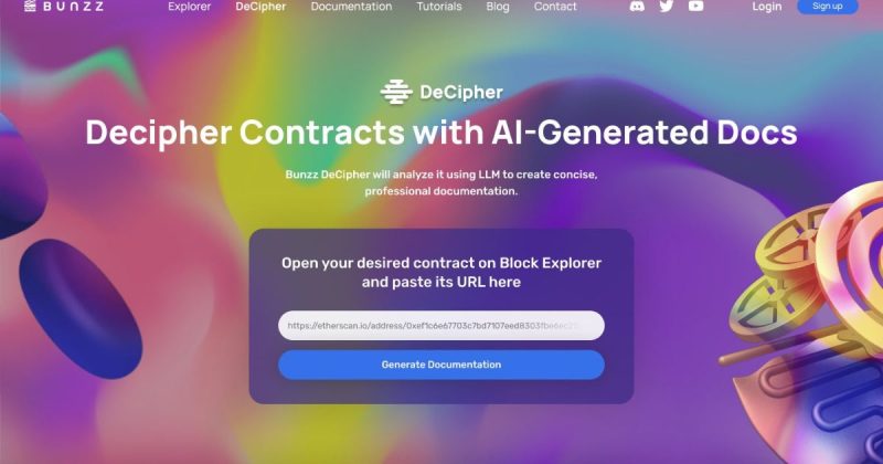 DeCipher ローンチ ChatGPT スマートコントラクト Web3