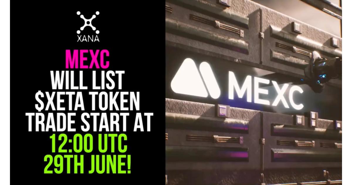 XANAメタバースのXETAトークンが東南アジア最大の取引所「MEXC」に新規上場