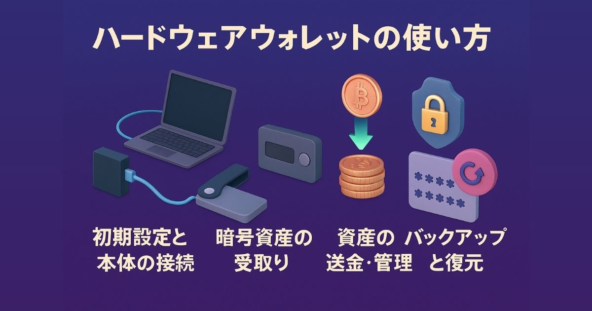 ハードウェアウォレットの使い方