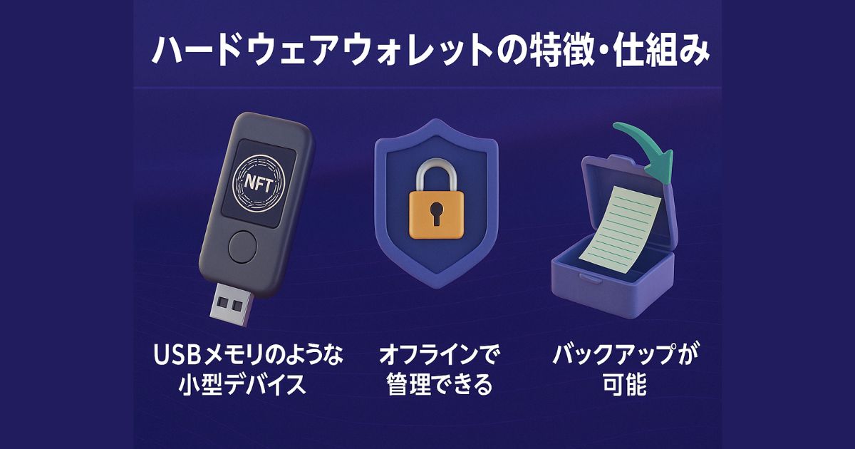 ハードウェアウォレットの特徴・仕組み