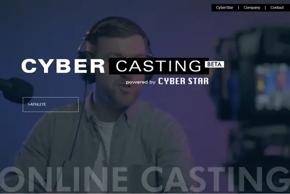 オンラインでファンや企業のオファーを獲得 「Cyber Casting」β版の提供を開始 第1弾はアスリート選手