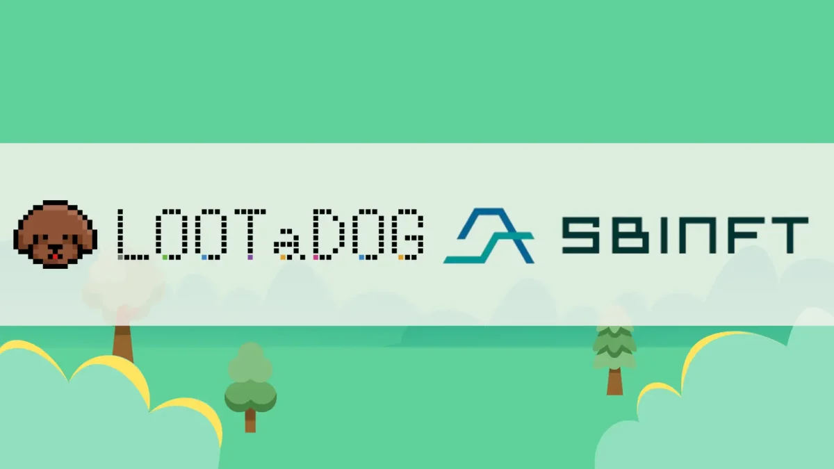 NFTわんこ育成アプリ「LOOTaDOG」、SBINFT MarketでのNFT販売を発表