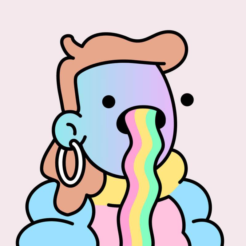 Doodles 吐きレインボー