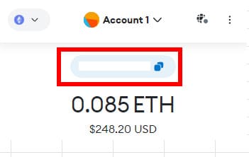 メタマスク ウォレットアドレス