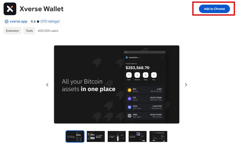 ビットコインNFT Ordinals ウォレット作成③