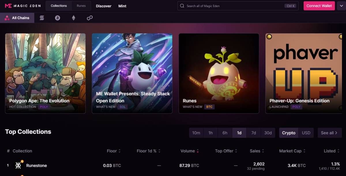 Magic EDen ビットコインNFT①