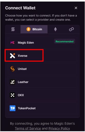 Magic EDen ビットコインNFT②