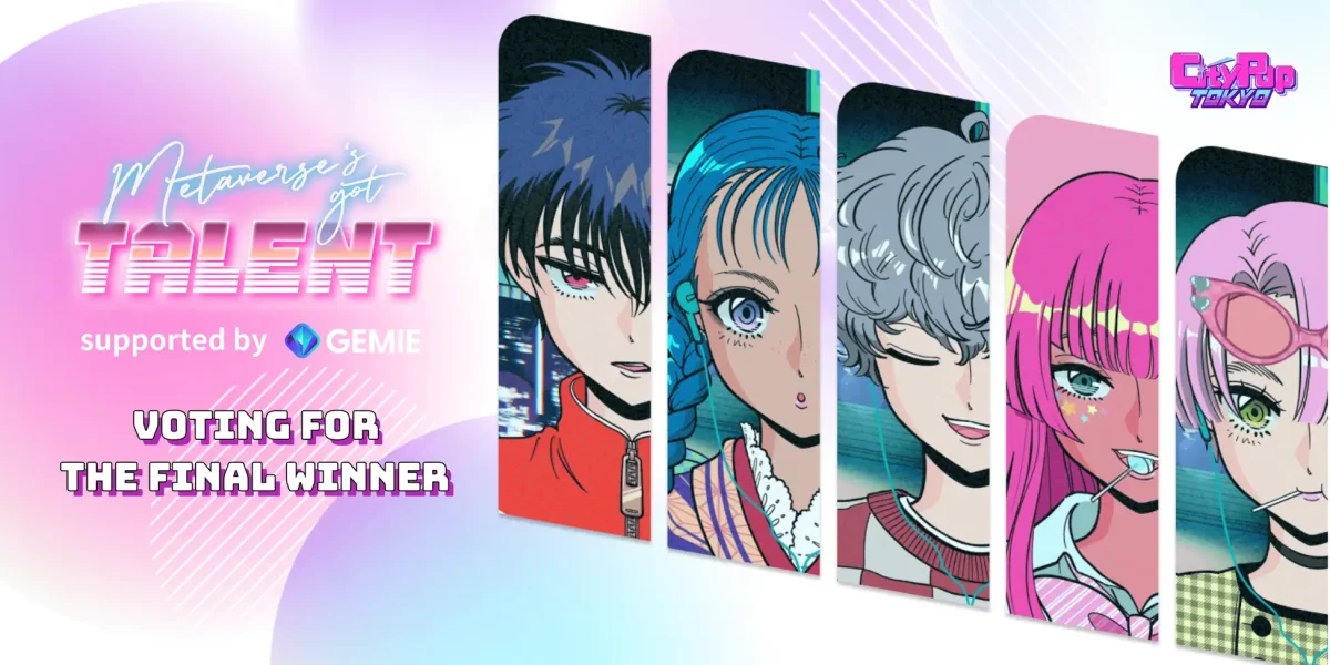 NFTプロジェクト「City Pop TOKYO」、オーディション最終選考の投票が開始!