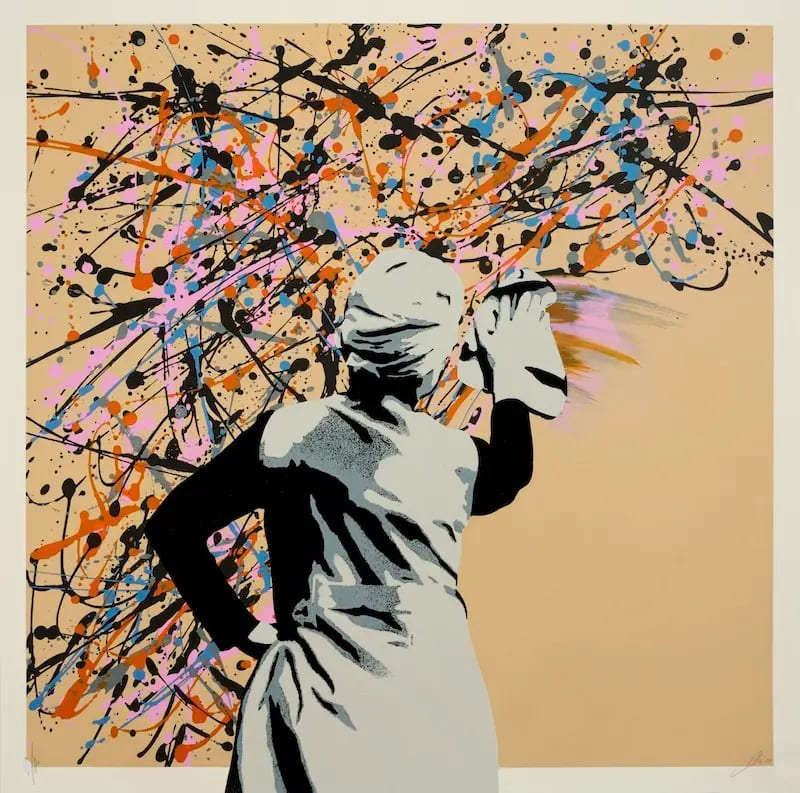 鋭い風刺と独特のテクニックを駆使するドイツ生まれのステンシルアーティスト「KUNSTRASEN(クンストラーゼン)」の作品を今週6/7(金)19:30〜日本円で販売開始