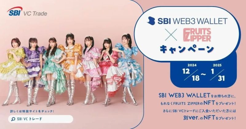 FRUITS ZIPPER NFT SBI VC