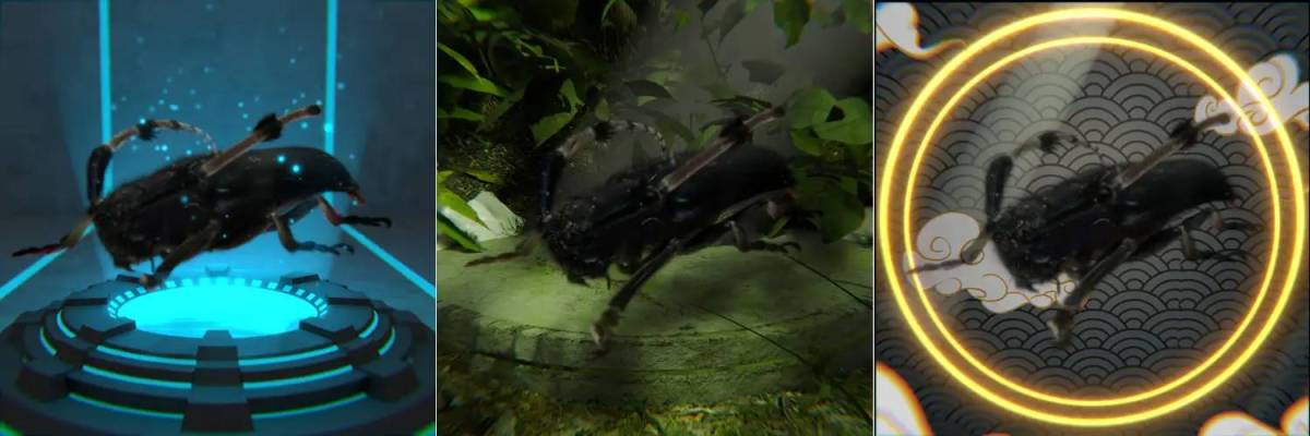 フサヒゲルリカミキリ3D NFT