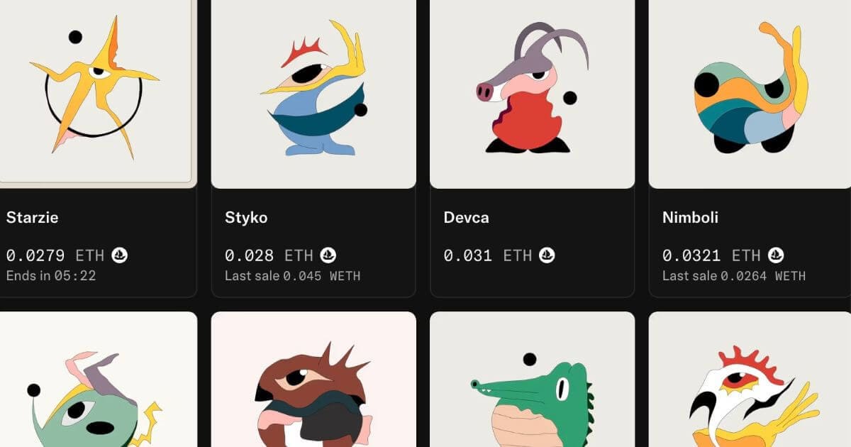 Shape上のNFT「Shapets」、全620点が数秒で完売!