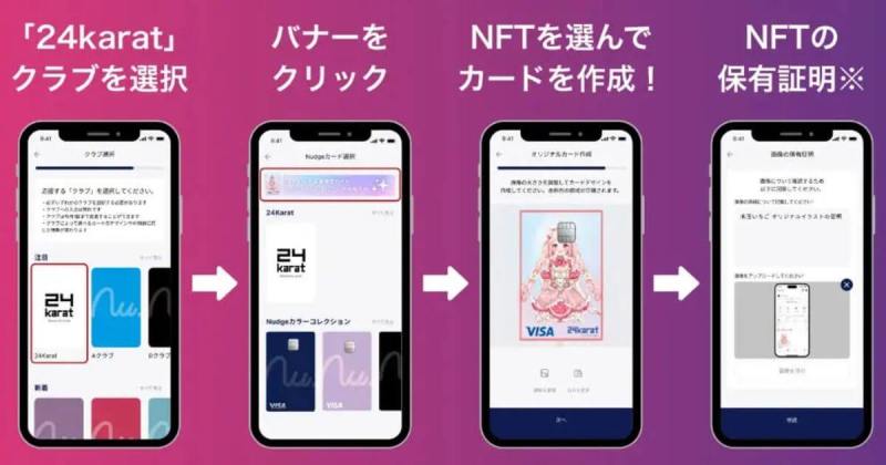 24karat、Nudge　推しクレカNFT