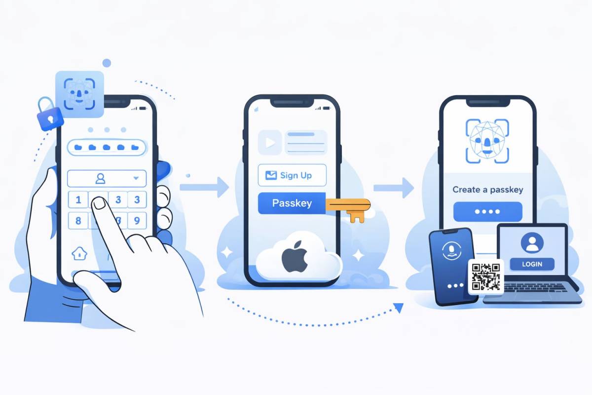 iPhoneでのパスキー設定・使い方